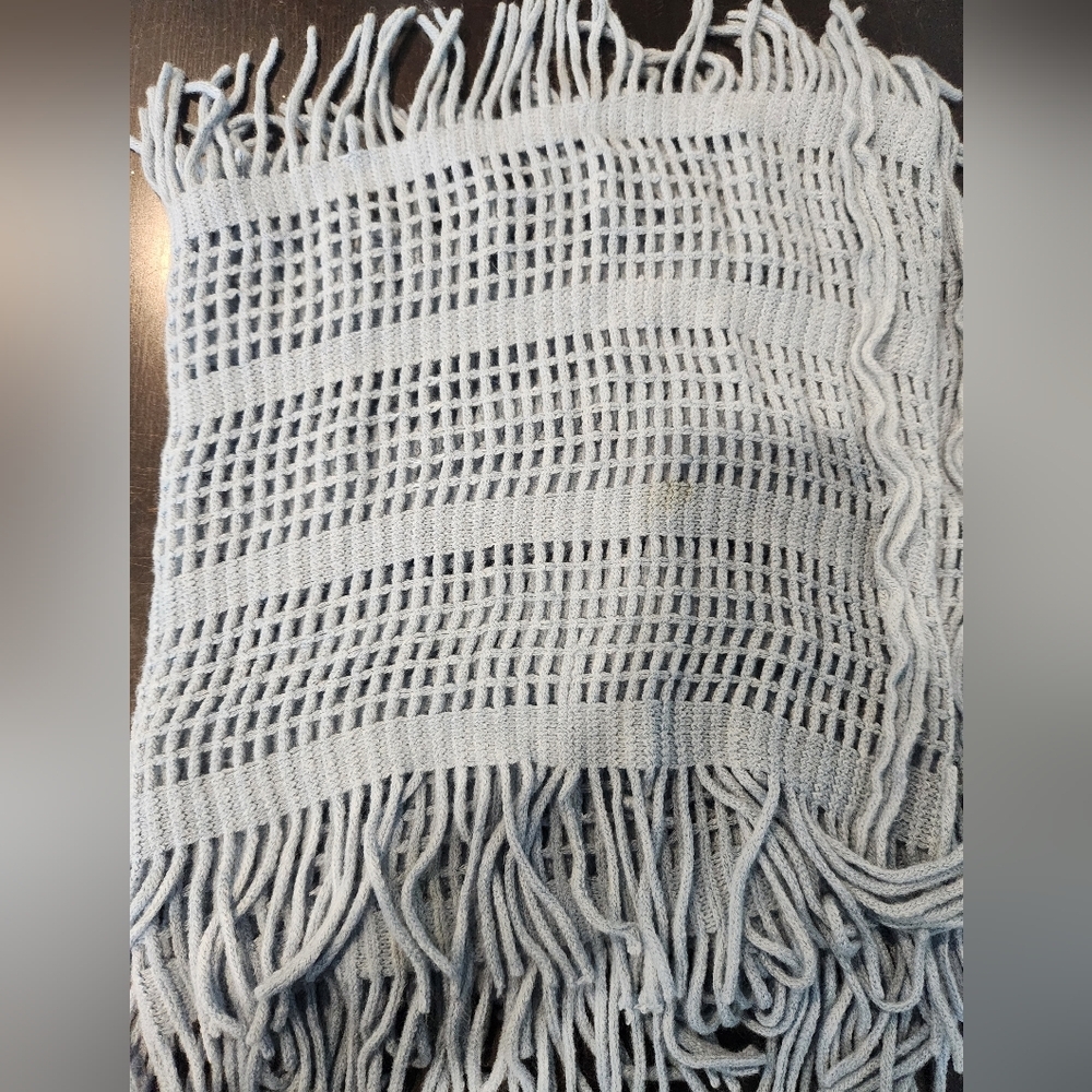 Baby blue scarf